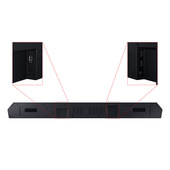 Samsung Soundbar HW-Q600C/ZF Serie Q, 9 speaker, Wireless Dolby Atmos, Audio a 3.1.2 canali, Q-Simphony, Compatibile con Alexa e Google Assistant, Black 2023