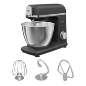 AEG Robot da cucina KM5-1-4BPT, Impastatrice planetaria, Potenza 1200W, Capacità 5L, 6 impostazioni, Nero
