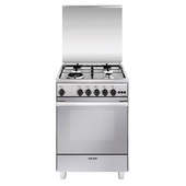 Glem Gas U664VI cucina Elettrico/Gas Acciaio inox