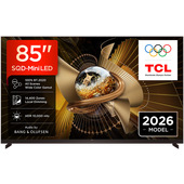 TCL X11L TV 85X11L SQD‑Mini LED da 85”, 4K UHD, 10.000 nit e 14.400 zone di dimming, Smart Google TV a 144Hz, Dolby Vision & Atmos, Audio Bang & Olufsen