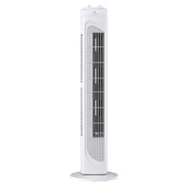 Ventilatore a torre a velocità oscillante con timer bianco