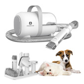 Petoneer LM7 set per la toelettatura degli animali domestici Gatto/Cane Aspirapolvere + Tagliacapelli