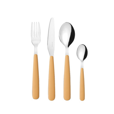 Fratelli Guzzini 127500206 set di posate 24 pz Grigio, Giallo