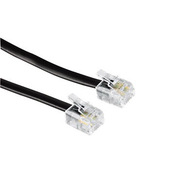 Hama Cavo telefonico spina 6p 4c / spina 6p 4c, 6 metri, nero