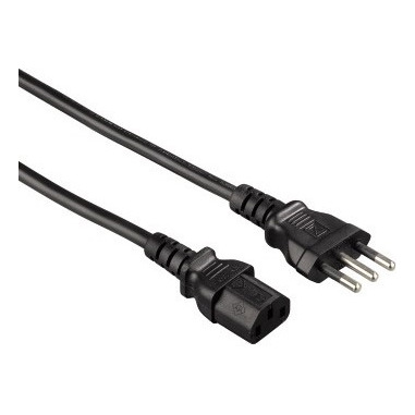 Hama Cavo alimentazione spina Italiana/IEC 60320 C13 F (VDE), 1,5 metri, nero, 1 stella