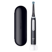 Oral-B Spazzolino Elettrico Ricaricabile iO 3 Nero, 1 Testina Di Ricambio, 1 Custodia Da Viaggio. 1 Spazzolino