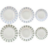AD Trend 117850 servizio da tavola 18 pz Vetro Colori assortiti