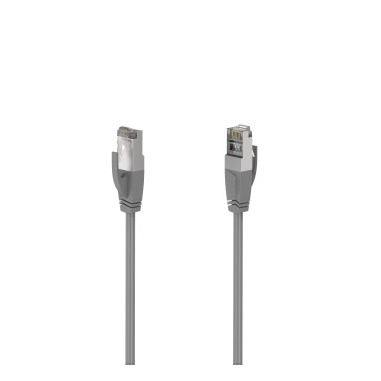 Hama Cavo rete Patch 8p8c M (RJ 45)/8p8c M (RJ 45), 10 metri, CAT 5e, UTP, grigio
