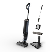 AEG Aspirapolvere e lavapavimenti senza filo AW81U3DB, Rilevazione Automatica dello Sporco, 35 min di Autonomia, Sistema Autopulente, Tutti i tipi di Pavimento, Grigio Scuro