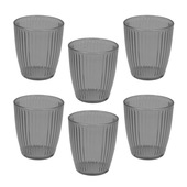 Joia Home SET 6 BICCHIERI CC320 GLASS HAVANA FUME