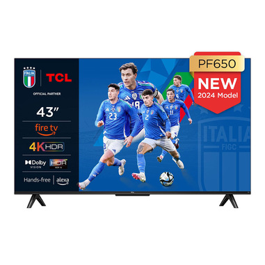 TCL Serie PF650 Smart TV Ultra HD 4K 43" 43PF650, Dolby Vision - Atmos, AirPlay 2, Fire TV
