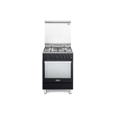 De’Longhi PGVA 64 cucina Elettrico/Gas Gas Nero, Acciaio inox