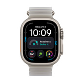 Apple Watch Ultra 4 GPS + Cellular, Cassa 49 mm in titanio naturale con cinturino Ocean grigio traslucido