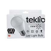 IOPLEE TEKLIO A60-8 Confezione 3 lampadine LED 8W E27 classe F