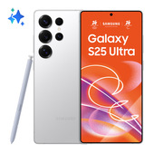 Samsung Galaxy S25 Ultra Smartphone AI, Display 6.9'' QHD+ Dynamic AMOLED 2X, Fotocamera 200MP, RAM 12GB, 256GB, 5.000 mAh, Titanium Whitesilver