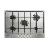 Indesit THP 752 IX/I 1 piano gas inox 75cm 5 fuochi griglie smaltate
