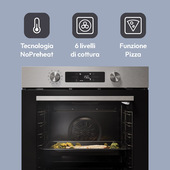Candy CA6 NP5B3HTX1 78 L Nero, Acciaio inox