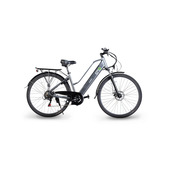 EMG Queen 28P - telaio in alluminio 19", ruota 28", freno a disco a/p, sospensioni ant., cambio Shimano, batteria 36V 13Ah