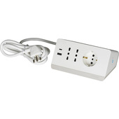 bticino S3711DBU prolunghe e multiple 2 m 3 presa(e) AC Interno Bianco