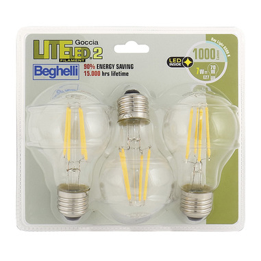 Beghelli Goccia Liteled.2 BLISTER pack 3x