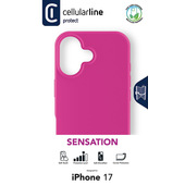 Cellularline Sensation - iPhone 17 Custodia in silicone ultra morbida con finitura soft touch, perfetta per proteggere ogni dettaglio del tuo iPhone 17 con eleganza e comfort.