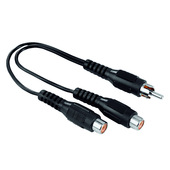 Hama Cavetto adattatore RCA M/2 RCA F, 0,12 metri