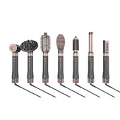 GA.MA Multistyler UniQ Vibrance, Asciuga, stira arriCcia e volumizza. Con una potenza di 1500W, Motore digitale brushless, Velocità motore 100.000 RPM. Autopulizia, Filtro removibile, 3 velocità e 3 temperature, colpo d’area fredda. Filtro estraibile.