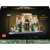 LEGO ICONS 10362 Café Francese - Kit Modellismo Fai da Te per Adulti da Collezione, Idea Regalo Creativa per Donna o Uomo