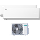Hisense HISKITDUAL42UNI12+12 condizionatore fisso Dual split Climatizzatore split system Bianco 12000 + 12000 BTu