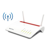 Box FRITZ! 6890 LTE INT router wireless Gigabit Ethernet Dual-band (2.4 GHz/5 GHz) 4G Rosso, Bianco