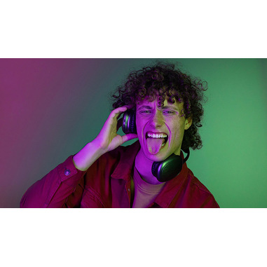 Music Sound Maxi2 Cuffie around-ear Maxi2 Bluetooth 5.0 : cuffie around-the-ear dal design moderno e colorato, che garantiscono un suono potente e bilanciato e un alto comfort d'utilizzo