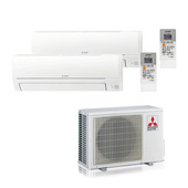 Mitsubishi Electric Dualsplit 9000+9000BTu MXZ-2HA40VF + MSZ-HR25VF-E1 + MSZ-HR25VF-E1 condizionatore fisso