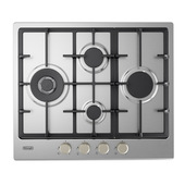 De’Longhi YLG 60 RFX piano cottura Acciaio inox Da incasso 60 cm Gas 4 Fornello(i)