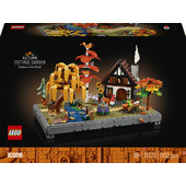 LEGO ICONS 11372 Giardino Autunnale del Cottage, Kit Modellismo Adulti, Decorazione Camera da Letto Fai da te, Idea Regalo