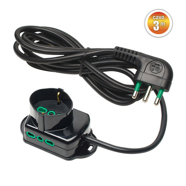 FANTON 42108 prolunghe e multiple 3 m 3 presa(e) AC Interno Nero