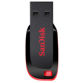 SanDisk Cruzer Blade unità flash USB 32 GB USB tipo A 2.0 Nero, Rosso