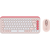 Logitech 920-013117 tastiera Mouse incluso Universale Bluetooth QWERTY Italiano Rosa, Bianco