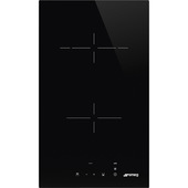 Smeg Universal SE232TD1 piano cottura Nero Da incasso 30 cm Ceramica 2 Fornello(i)