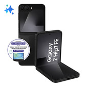 Samsung Galaxy Z Flip7 FE Smartphone AI, RAM 8GB, 128GB, Display 3,4" Super AMOLED/6,7" Dynamic AMOLED 2X, Fotocamera 50MP, Black
