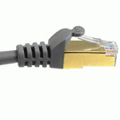 Hama Cavo rete Patch 8p8c M (RJ 45)/8p8c M (RJ 45), 3 metri, CAT 5e, STP, connettori dorati, grigio, 1 stella