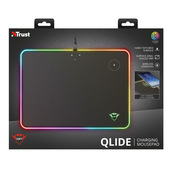 Trust GXT 750 Qlide RGB Tappetino per mouse per gioco da computer Nero