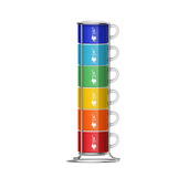 Bialetti TZZ110 tazza Colori assortiti Universale 6 pz