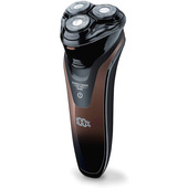 Beurer HR 8000 Rasoio a Testine Rotanti Elettrico senza Fili, con Accessorio per Barba e Basette e Rifinitore a Scomparsa Integrato