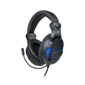Bigben Interactive PS4OFHEADSETV3 cuffia e auricolare Cablato A Padiglione Gaming Nero, Blu