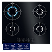 Electrolux Piano Gas Comandi Frontali 60 Cm EGG64272K