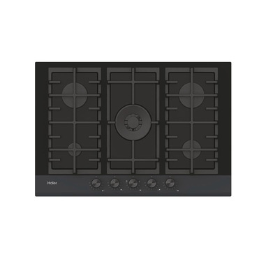 Haier Series 4 HAVG75HB Nero Da incasso 74.5 cm Gas 5 Fornello(i)