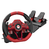 Hori NSX-123E periferica di gioco Nero, Rosso USB Sterzo + Pedali Nintendo Switch 2, Nintendo Switch OLED, Nintendo Switch