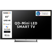 SABA SA65M91GTV Mini LED TV 165,1 cm (65") 4K Ultra HD Smart TV Wi-Fi Grigio 350 cd/m²