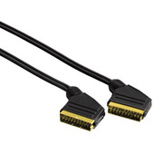 Hama Cavo Scart M/Scart M, 1,5 metri, 21 poli, connettori dorati, sfuso (25pzz.)