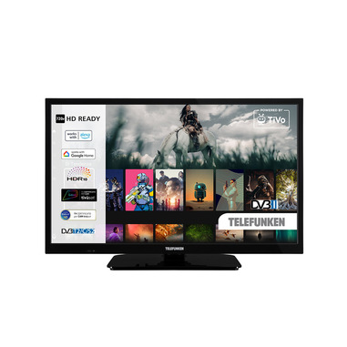 Telefunken TE24550B45I2ET 61 cm (24") Smart TV Wi-Fi Nero 220 cd/m²